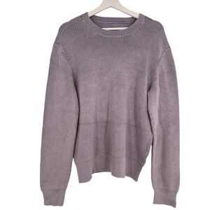 Rag & Bone New York Knit sweater Women's Ribbed Crew Neck Size Large Purple‎